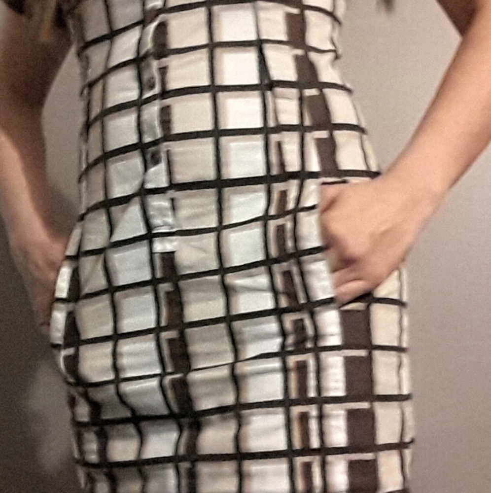 Sx Small Front Button Plaid Mini Dress w/ Pockets